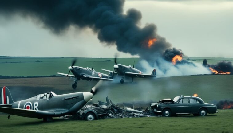 traffic advisories after Spitfire crash