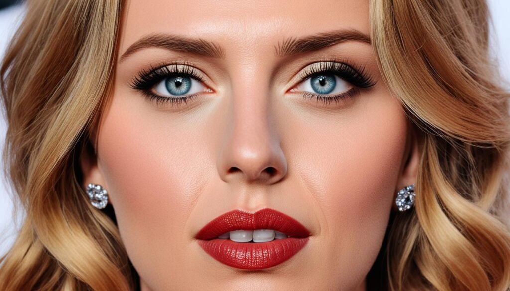 Scarlett Johansson's striking features Scarlett Johansson's striking features